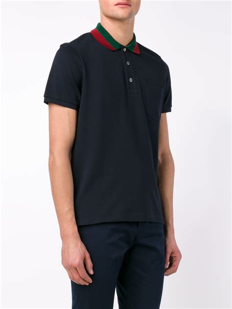 gucci green polo shirt|gucci navy striped polo shirt.